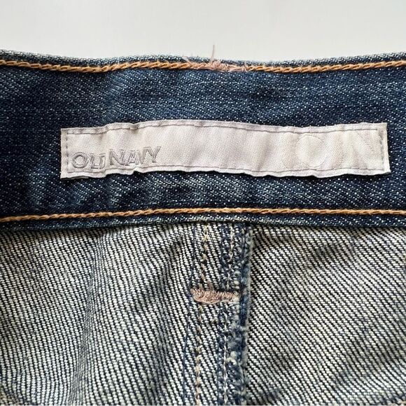 Old Navy Distressed High Waist Mini Denim Jean Skirt Size 0 - Picture 12 of 13